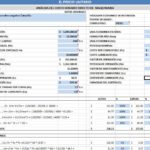 costo horario excel